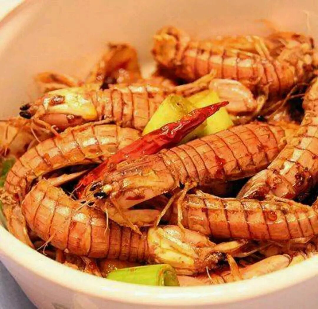 海鲜中的战斗鲜口虾蛄