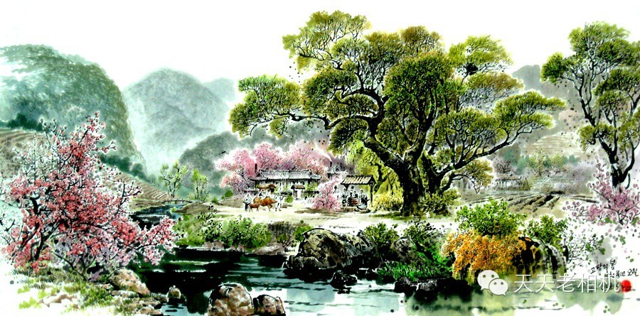 精美诗意山水风景画欣赏