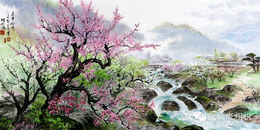 精美诗意山水风景画欣赏