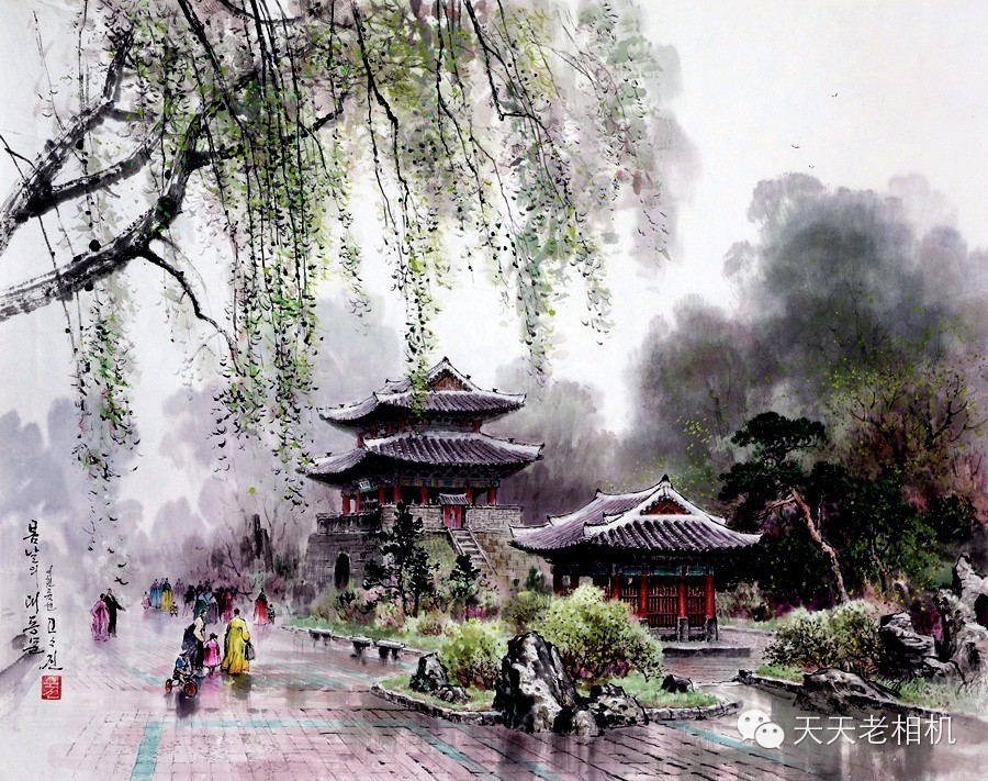 精美诗意山水风景画欣赏