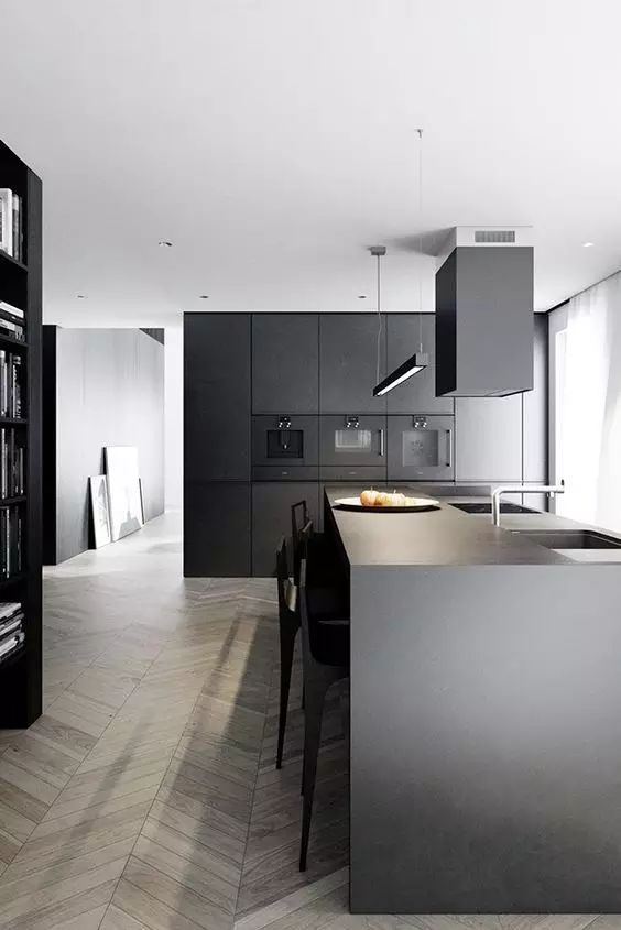 廚房裡的黑色時尚，品位現代設計！ 家居 第18張