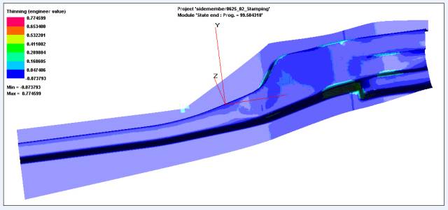 汽车纵梁冲压成形工艺分析的图4