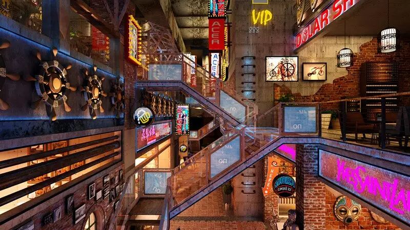 摩天轮脚下的街坊, 承载浪漫和遐想之地; 摩坊又是摩登都市中心的工坊