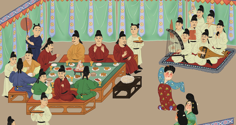 和心思精力来追求美食的年代,那时候也流传下了不少关于宴会的典故