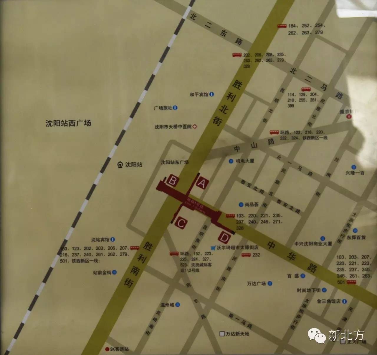沈阳站西广场地图图片
