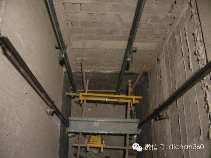 电梯井道导轨安装图图片