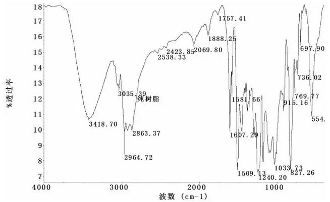 环氧树脂基合成琥珀的红外光谱学研究