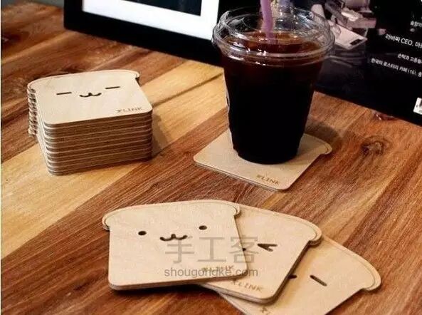 [能工巧匠]烫蜡工艺手作木质杯垫