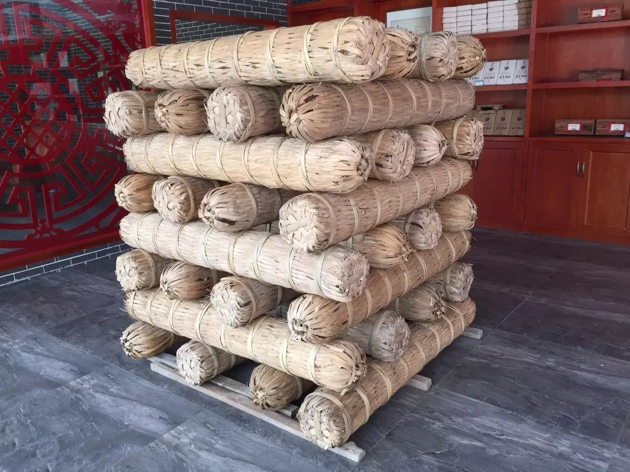 千两茶是20世纪50年代绝产的传统工艺商