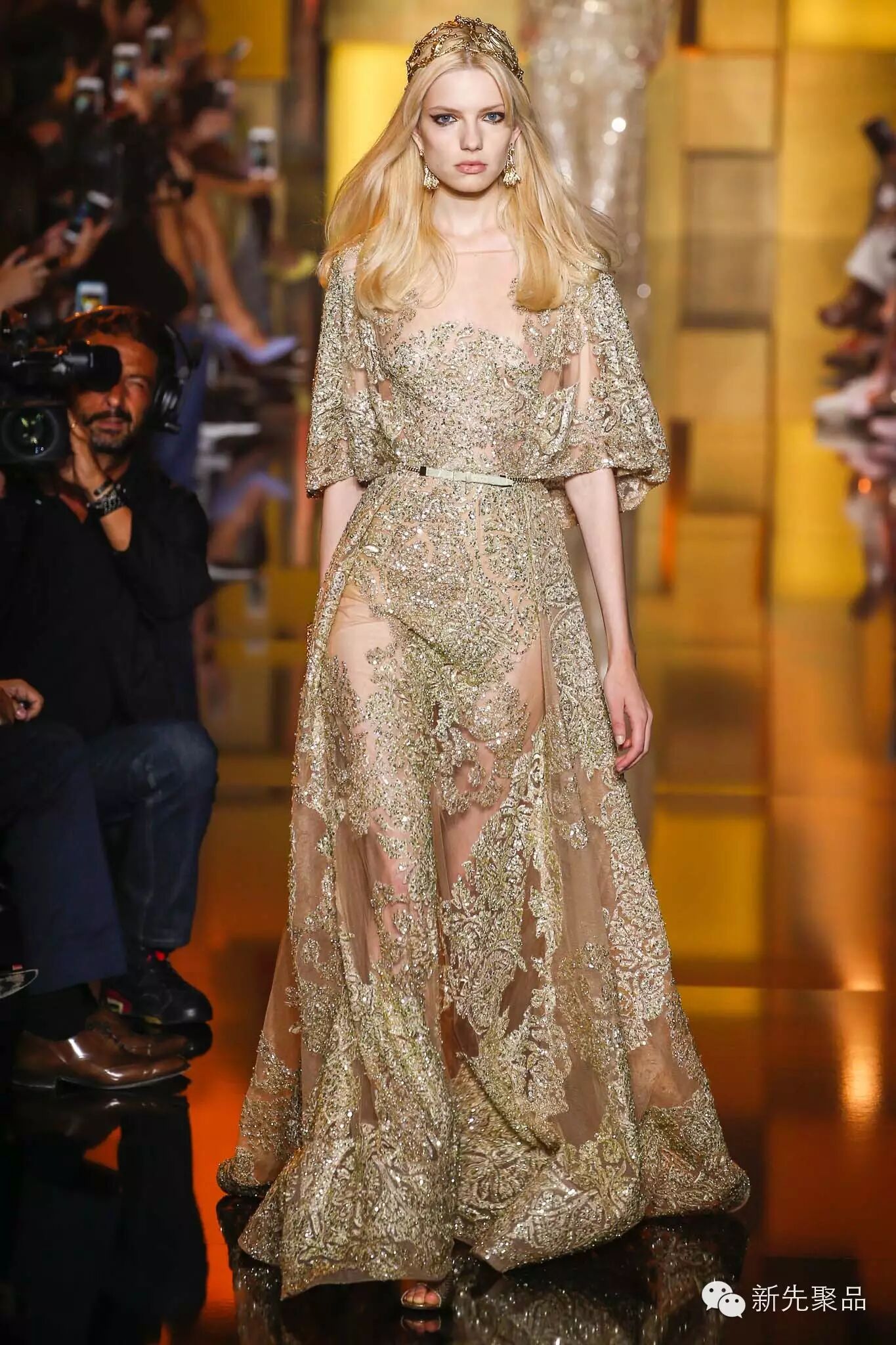 eliesaab2015秋冬高定万众瞩目的耀眼女神
