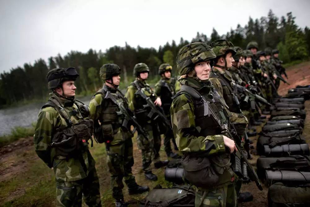 瑞典国防军,图片来自:frsvarsmakten 世界上最懂车的国家之一