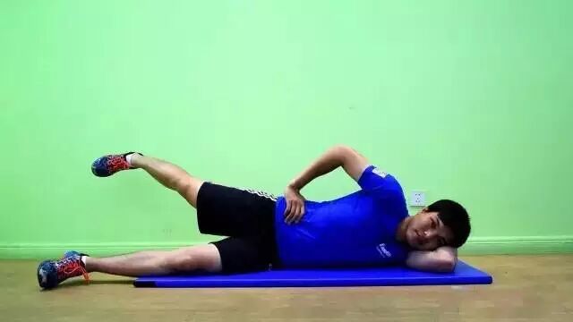 ▼仰卧单腿屈膝挺髋