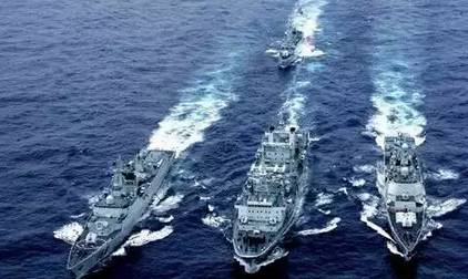 中國組織三大軍艦隊在南海進行軍事演練 7月8日,我國海軍組織三大艦隊