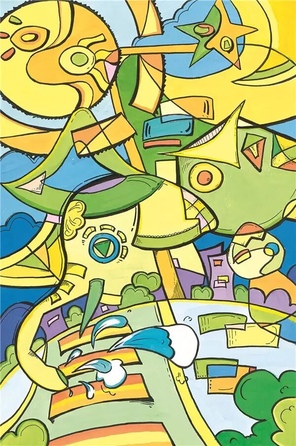 色彩装饰画配色原理及表现方式