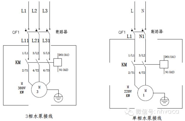 暖气循环泵内部接线图图片