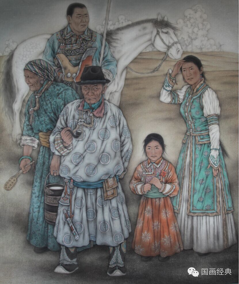 国画经典杂志关注蒙古族著名画家白嘎力