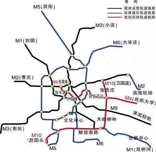 天津东丽湖地铁规划图片