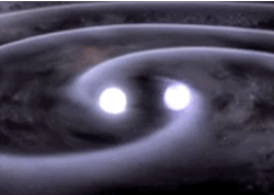 两颗中子星的并合过程