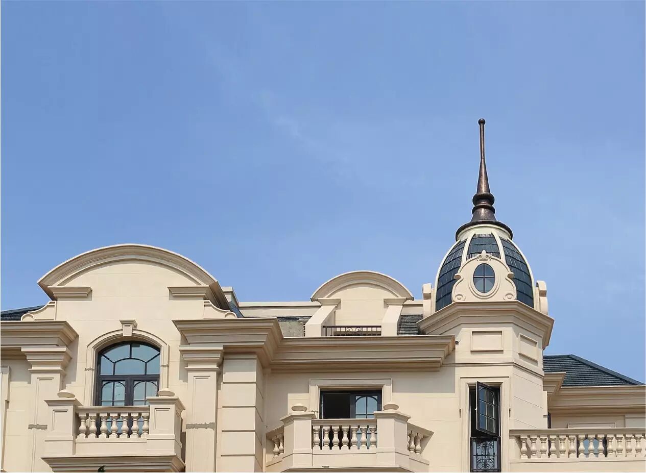 半圆式弧形窗口/黄金比例廊柱金大元·御珑宫廷,汲取法式宫殿建筑密码