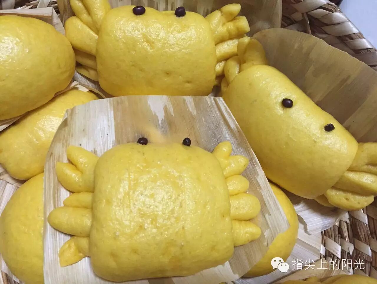 造型南瓜馒头之螃蟹馒头