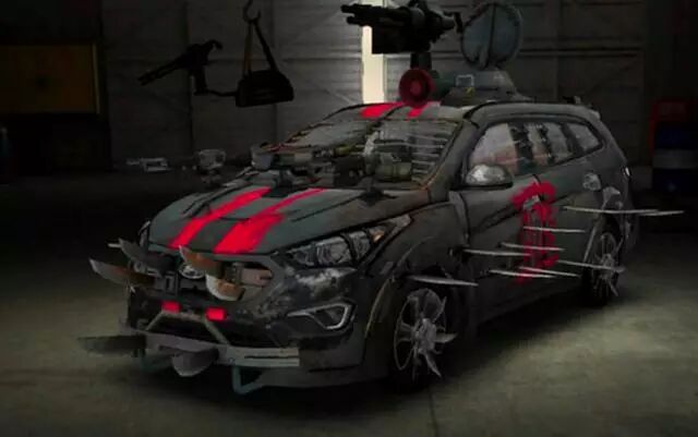 现代变身丧尸车,开出街吓"死人"