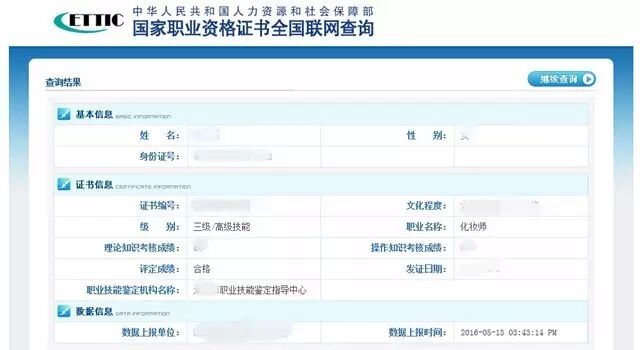美容师职业资格证书