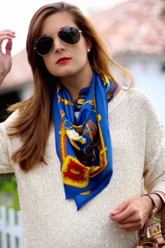 新手美妆专区|1分钟,玩转丝巾7种系法