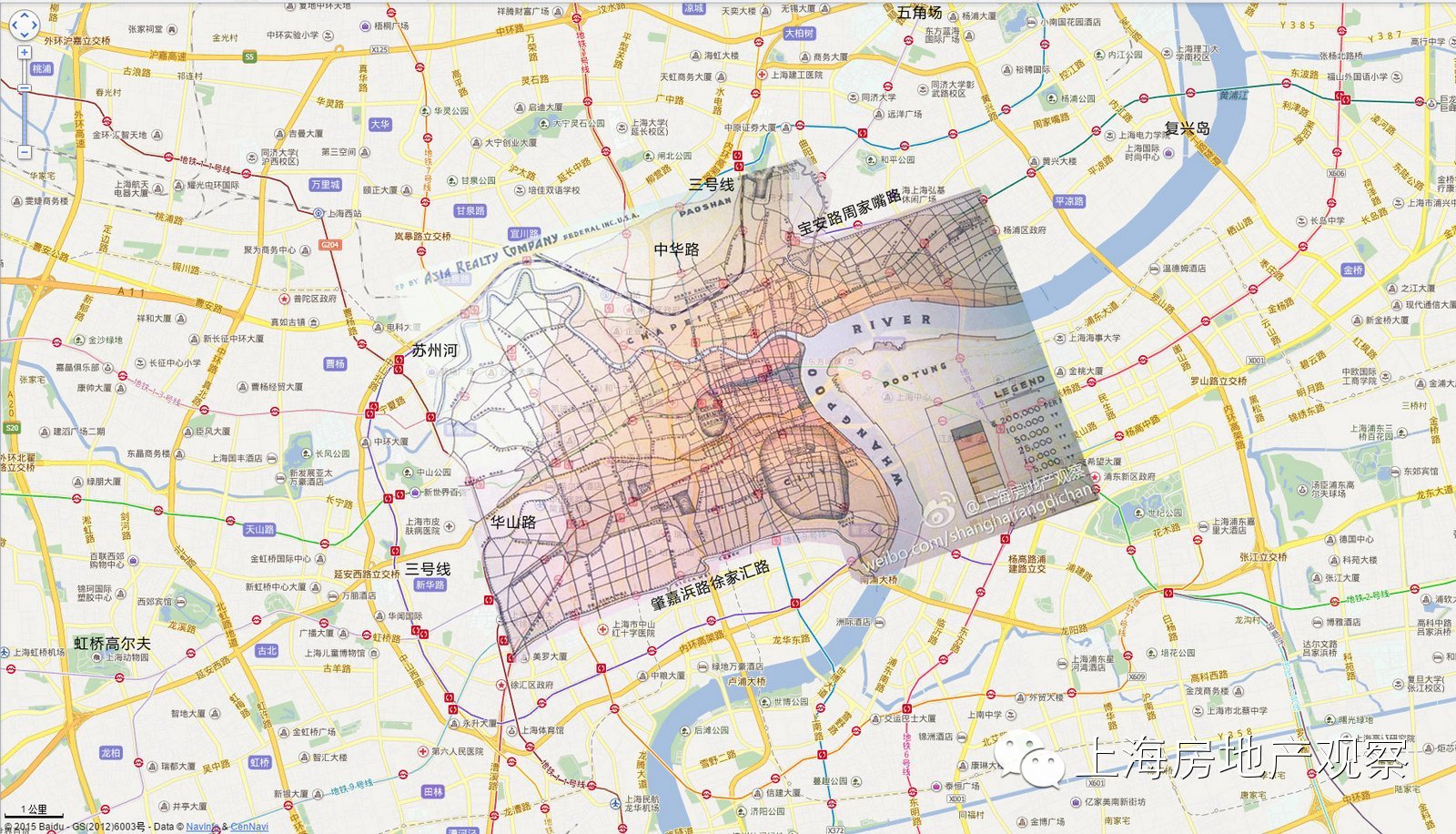 上海的地段与上海的租界