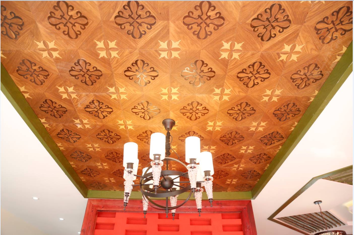 木地板拼花吊顶