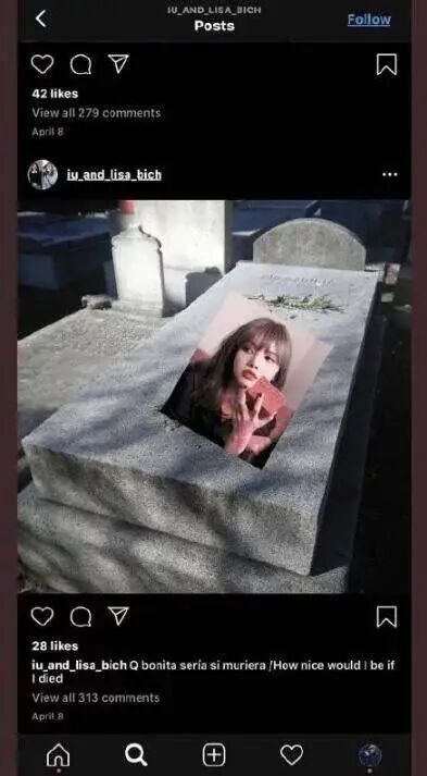 当红女星遭死亡威胁，黑粉挂出墓碑照！这群人让明星闻风丧胆（组图） - 3