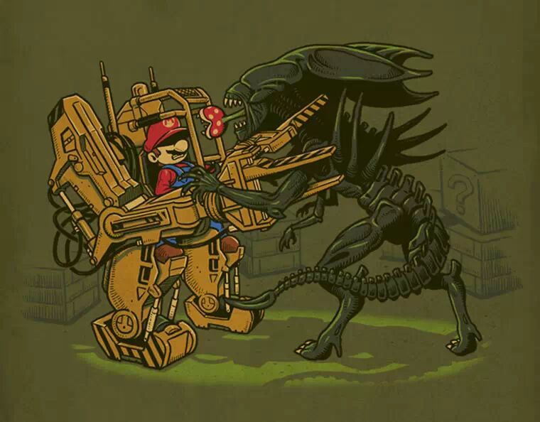 马里奥大战异形