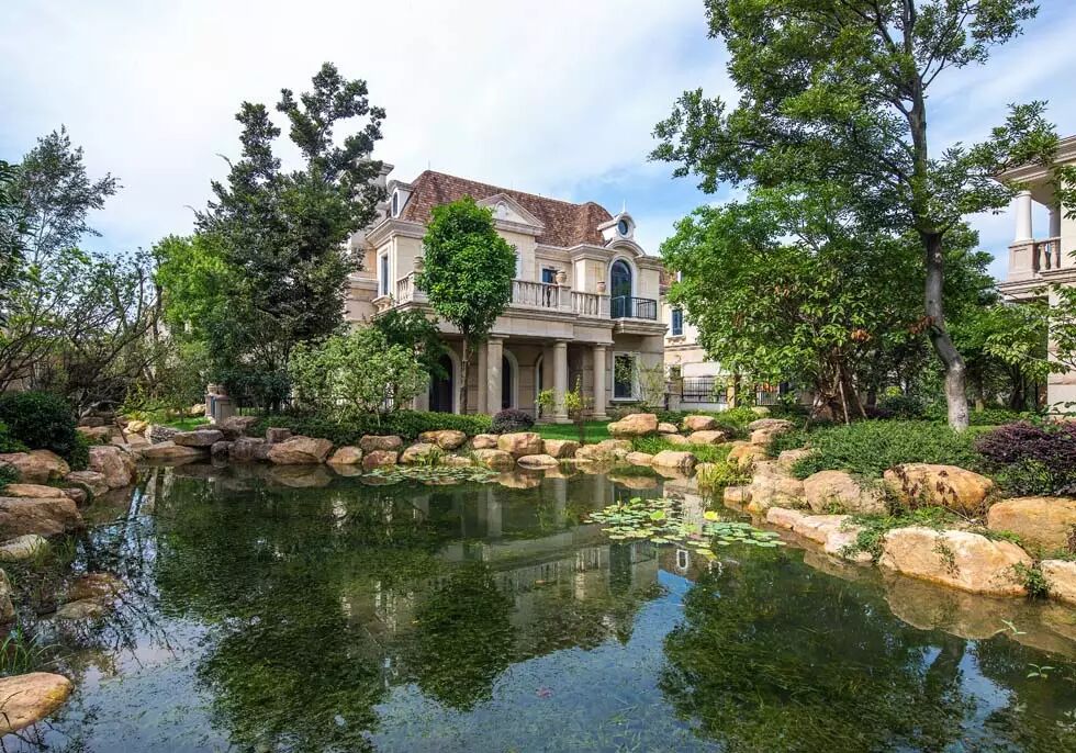 浙江嘉兴东方普罗旺斯济南翡翠莱蒙湖别墅区景观