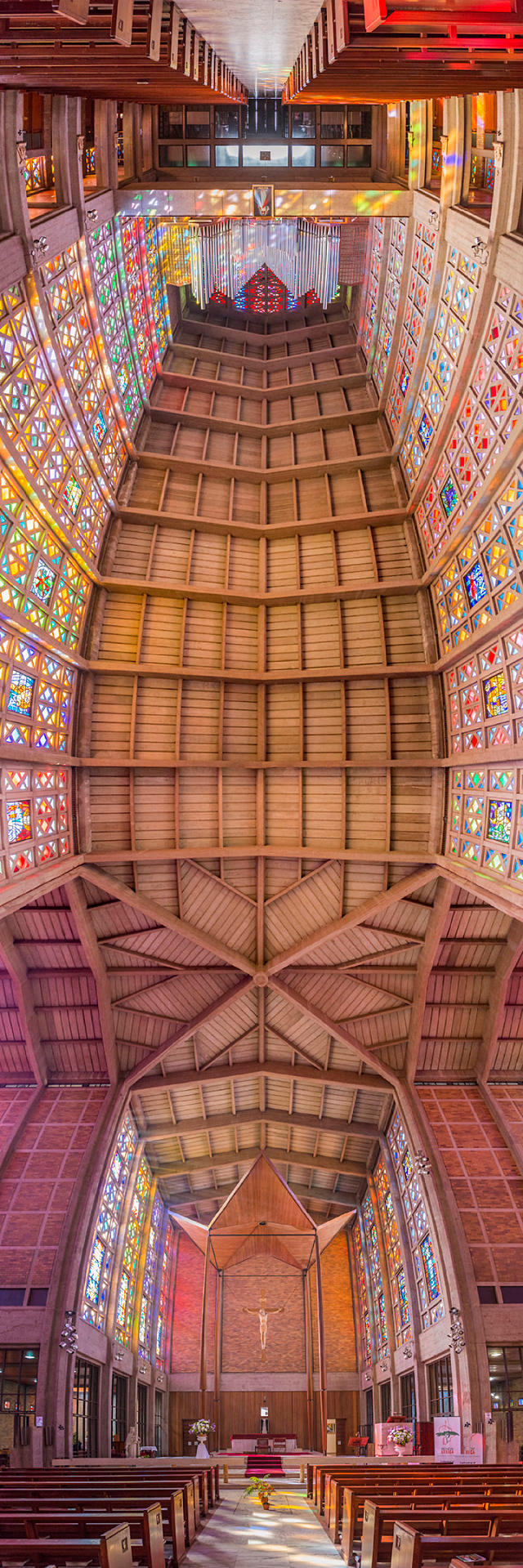 全球最美教堂的180度纵向摄影