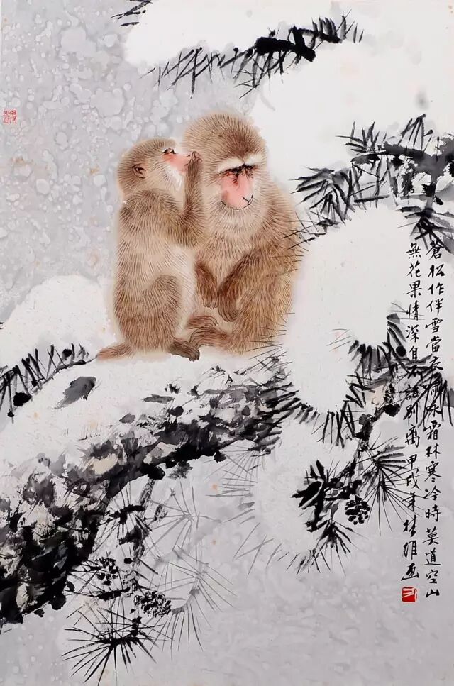 猴年赏国画家方楚雄笔下耍"猴"把戏