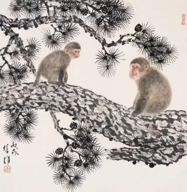 猴年赏国画家方楚雄笔下耍"猴"把戏