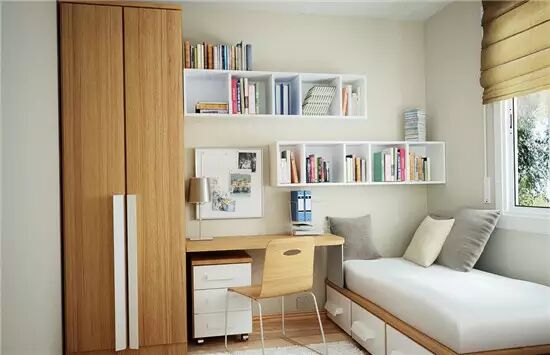 巧装小书房带床效果图