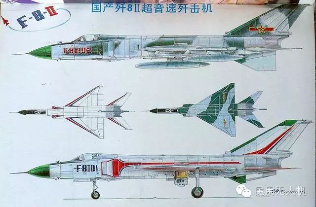 中國空軍戰機最全三視圖尤其是這架下馬的殲9戰機