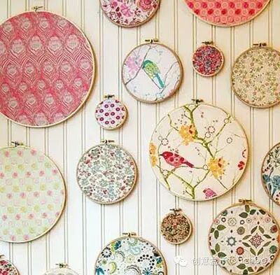 diy碎花布装饰画不会画画也一样能搞定