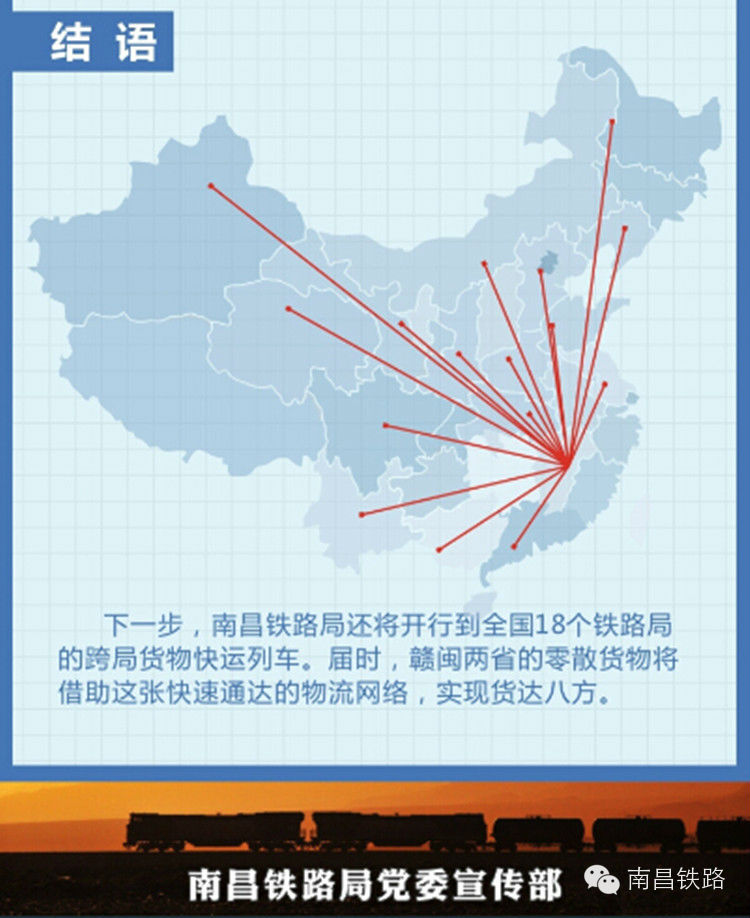 南昌铁路局首开跨局货物快运列车