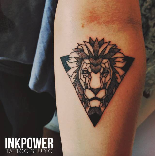 【纹身图案素材第223期】十二星座纹身之狮子座7815