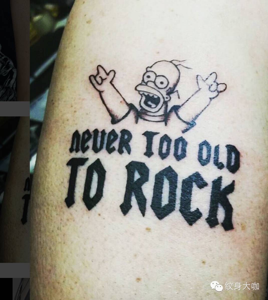 rock&roll 切克闹 摇滚纹身来一套~ _纹身百科 - 纹身大咖