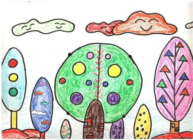 幼儿园老师必备收藏【蜡笔画】范画:蜡笔画图片大全!