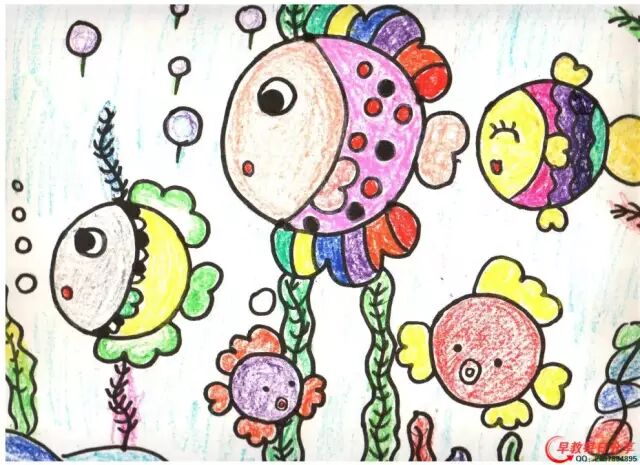 幼儿园老师必备收藏【蜡笔画】范画:蜡笔画图片大全!