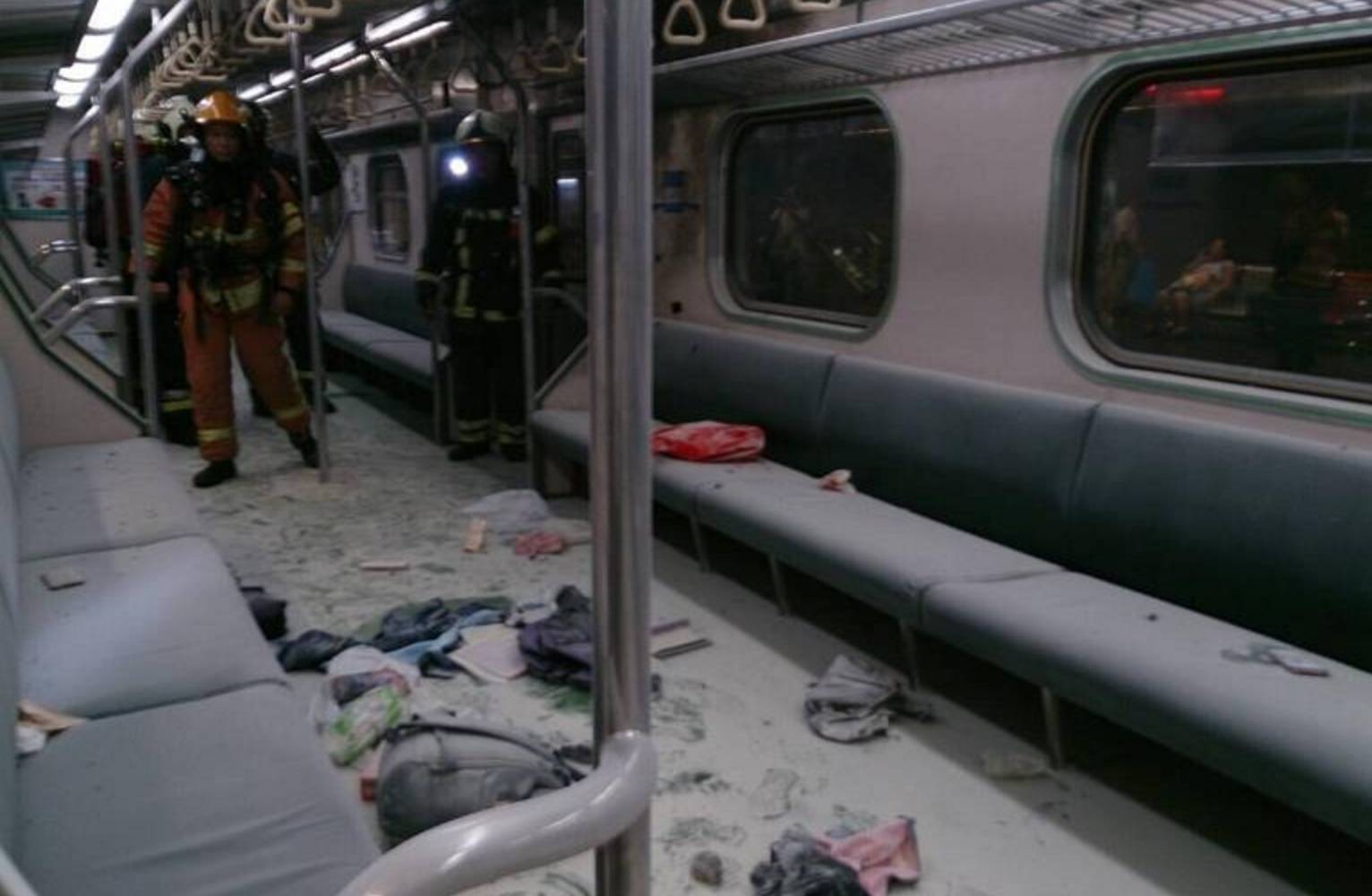 台湾地铁爆炸起火事件致25人受伤认定是人为攻击