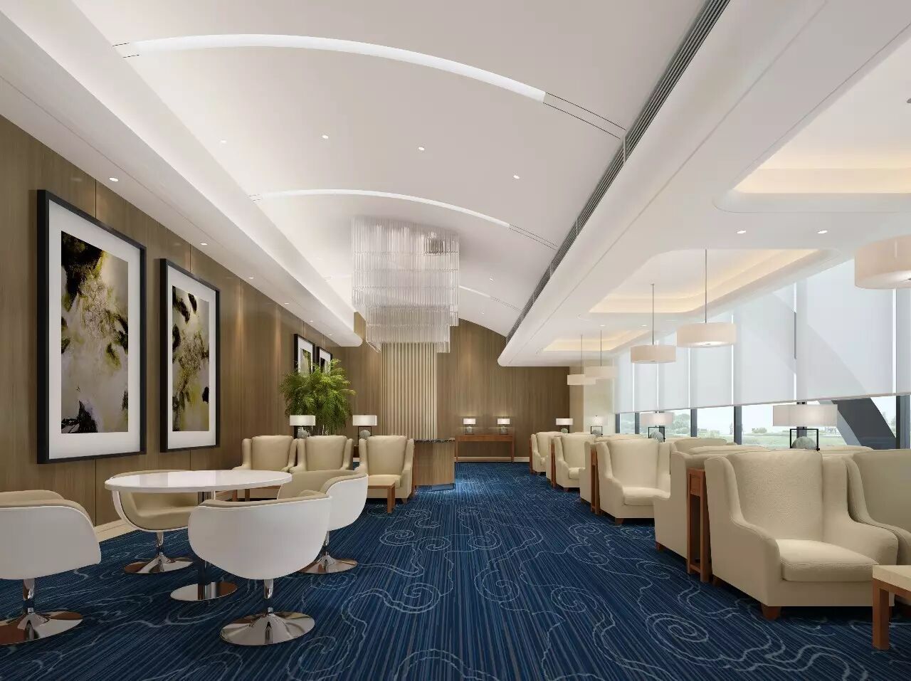 【装饰设计工程】首都机场东航t2贵宾接待室