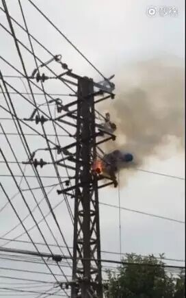 广东潮州彩塘镇一电工触电死亡