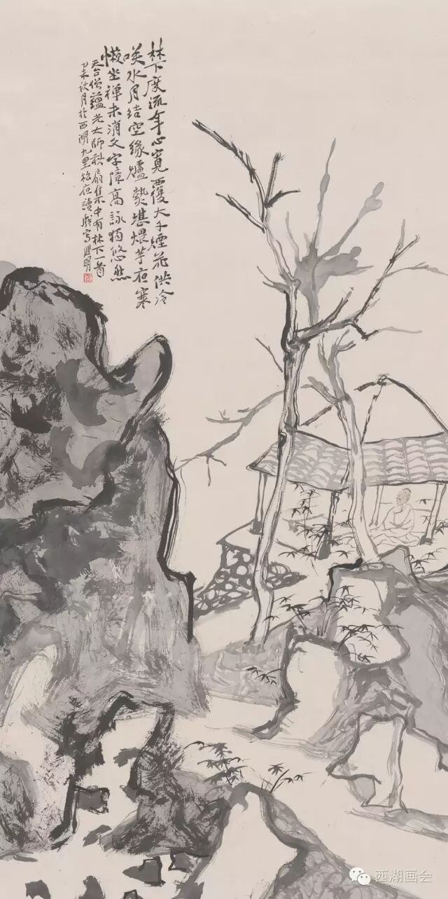 金心明 林下度流年 69cm×34cm "西湖画会2015名家邀请展"参展作品