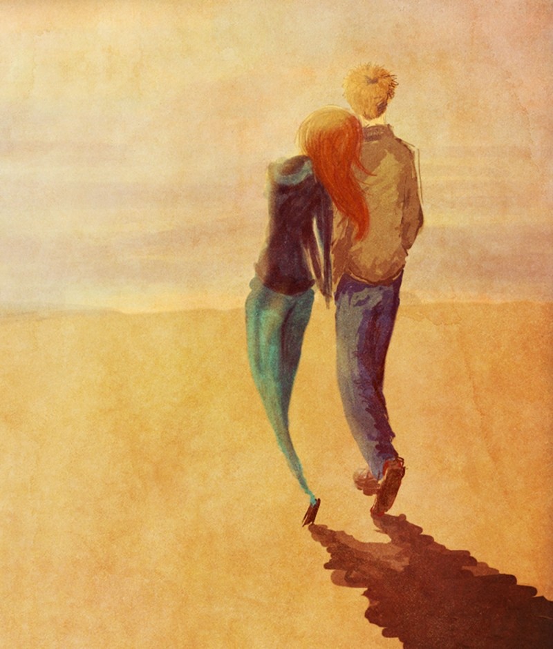 一位插画师手绘与妻子365天中的温暖小细节