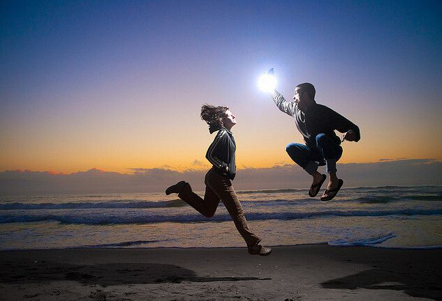 满满的都是爱一般人拍不出这么有创意的情侣照