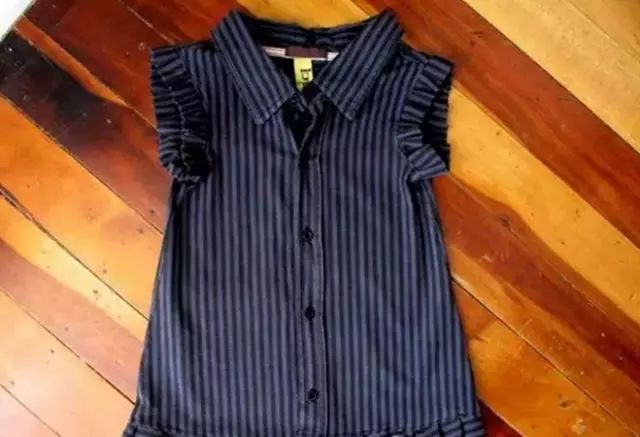 爸爸的衬衫改造成——意想不到的各式衣服-微信头条网 爸爸的衬衫改造成——意想不到的各式衣服